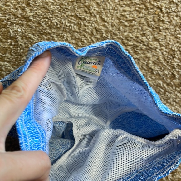 Crewcuts J.Crew swimwear boys’ swimsuit blue wave pattern size 2 toddler trunks - Picture 3 of 4
